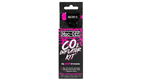 Muc Off Co2 Inflator Kit MTB, Inkl. 2x 25 g Co2 Kartusche & Neoprenhülle, 2117