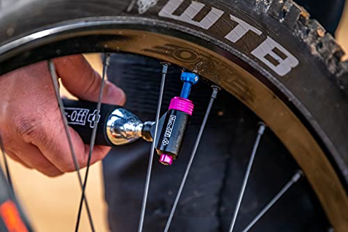 Muc Off Co2 Inflator Kit MTB, Inkl. 2x 25 g Co2 Kartusche & Neoprenhülle, 2117