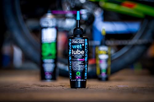 Muc-Off - Lubricante para tiempo Humedo Wet Lube para cadena, cables y mandos de Bicicleta. 50ml