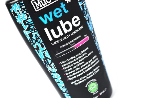 Muc-Off - Lubricante para tiempo Humedo Wet Lube para cadena, cables y mandos de Bicicleta. 50ml