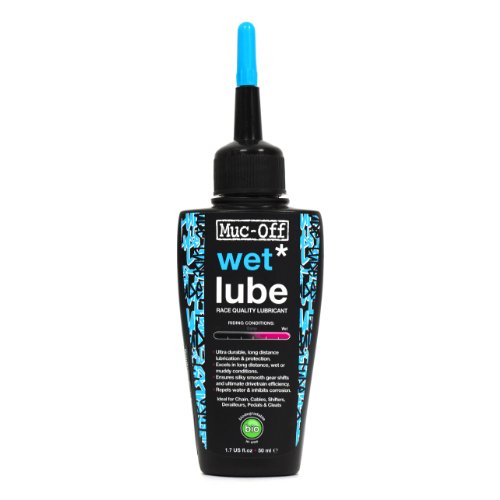 Muc-Off - Lubricante para tiempo Humedo Wet Lube para cadena, cables y mandos de Bicicleta. 50ml