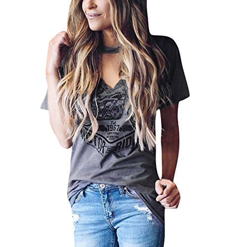 Mujer Camiseta,Sonnena Patrón de Sol Estampado sin Manga Camiseta para Mujer y Chica Joven Casual Sexy Traje de Verano Fresco para Citas Actividades al Aire Libre (XL, Gris-2)