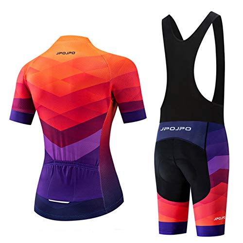 Mujer Ciclismo Jersey Sets Bib Shorts Verano Bicicletas Ropa - - etiqueta M