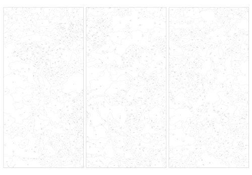 murando Pintura por Números Cuadros de Colorear por Números Kit para Pintar en Lienzo con Marco DIY Bricolaje Adultos Niños Decoracion de Pared Regalos - Mapamundi 60x40 cm 3 partes DIY n-A-0231-d-e