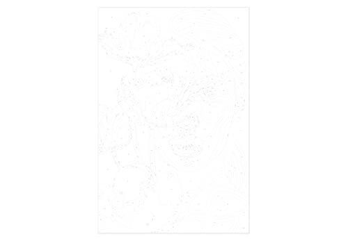 murando Pintura por Números Mujer con Flores Cara 40x60 cm Cuadros de Colorear por Números Kit para Pintar en Lienzo con Marco DIY Bricolaje Adultos Niños Decoracion de Pared Regalos n-A-1553-d-a