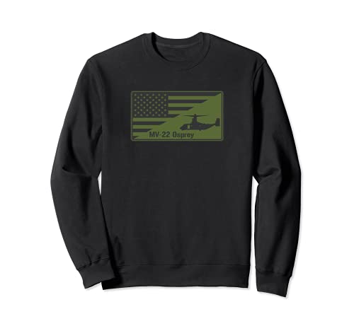 MV-22 Osprey - Parche de bandera americana Sudadera