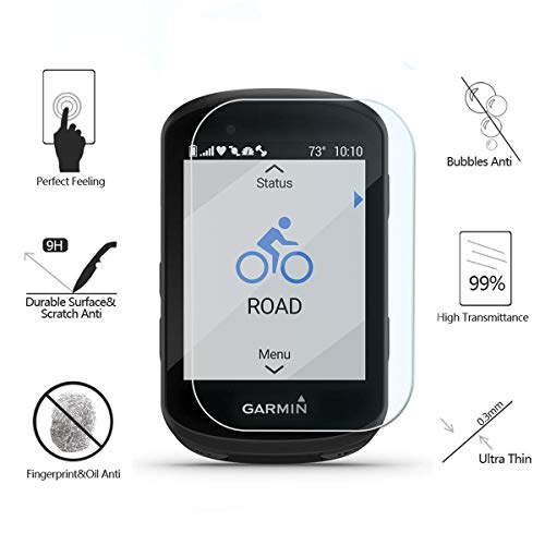 MWOOT 4 Unidades Protectores Cristal Templado Compatible con Garmin Edge 530 830, 9H Dureza Resistente a Arañazo Protector Pantalla para Proteccion Pantalla