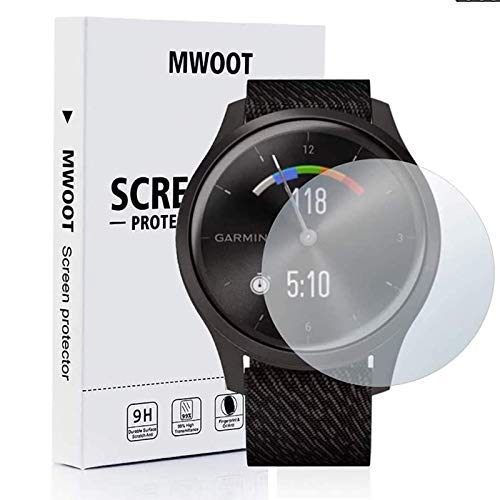 MWOOT Protector Pantalla Compatible con Reloj Garmin Vívomove Style/Luxe (6 Unidades), Pelicula para Proteccion de Pantalla Ultra Transparente para Smartwatch