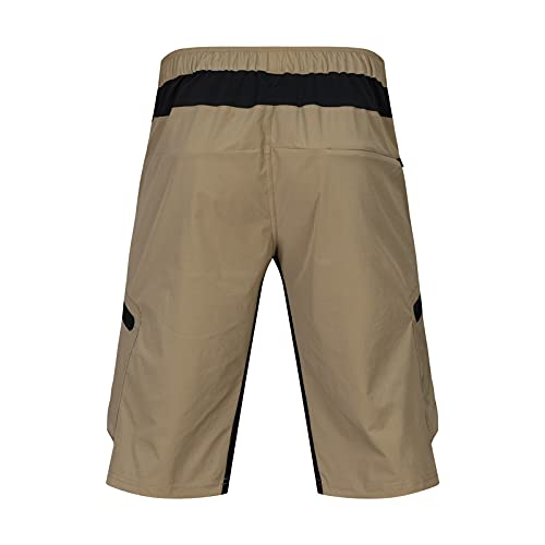 MX kingdom Pantalones Cortos de Montaña Ciclo Holgados de Hombres, Transpirables Sueltos, para MTB de los Deportes al Aire Libre