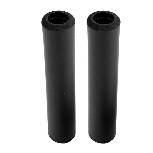 Mxtech Puños para manillar de bicicleta de silicona altamente elástica, empuñaduras para bicicletas ligeras, para la mayoría de las bicicletas (negro)