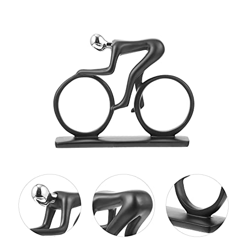 MXXDB Estatua de Ciclista de Resina para Bicicleta, Estatua de Ciclista, estatuilla de Ciclista para la decoración de la Sala de Estar de la Oficina en casa