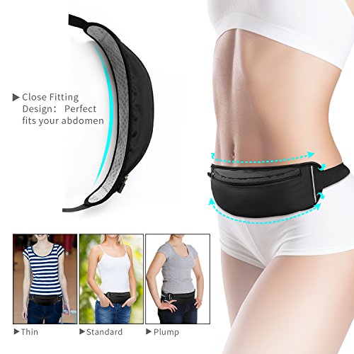 MYCARBON Cintura Fanny Pack Riñoneras Deportivas Cinturón de Correr Impermeable Bolso Running para Camina el Perro Bicicleta Senderismo Teléfono 6 Pulgadas Riñoneras Mujer Hombre Niños