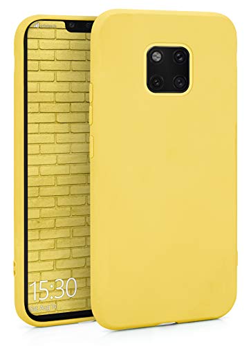 MyGadget Funda para Huawei Mate 20 Pro en Silicona TPU - Carcasa Slim & Flexible - Case Resistente Antigolpes y Anti choques - Ultra Protectora - Amarillo