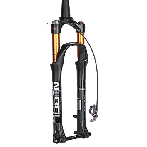 MZP Horquilla Bicicleta 27,5 29 Pulgadas MTB Horquilla Cuesta Abajo Suspensión Aire para Bicicleta Cono 1-1/2" Eje Pasante 15mm Freno Disco Carrera 105mm (Color : Line Control, Size : 27.5in)