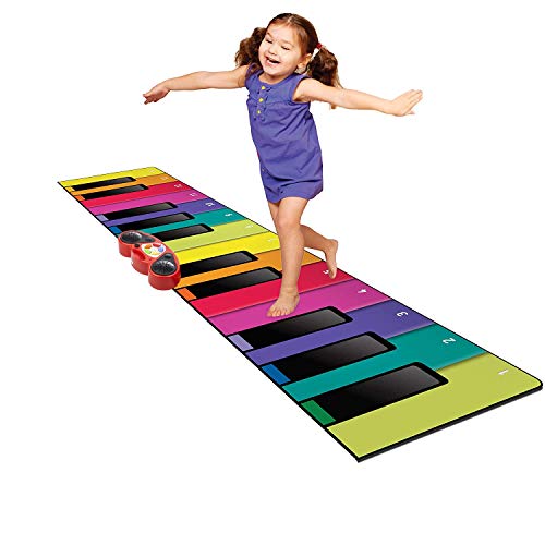N-GEAR- Rainbow Colours - Alfombra Piano Gigante y Divertida para niños, NG-GPM-Pianomat