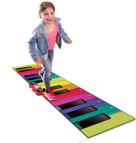 N-GEAR- Rainbow Colours - Alfombra Piano Gigante y Divertida para niños, NG-GPM-Pianomat