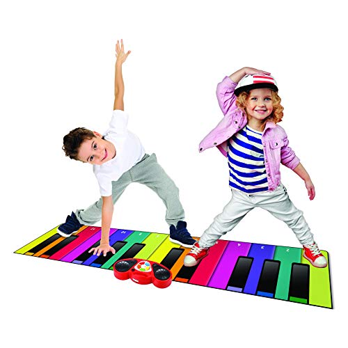N-GEAR- Rainbow Colours - Alfombra Piano Gigante y Divertida para niños, NG-GPM-Pianomat