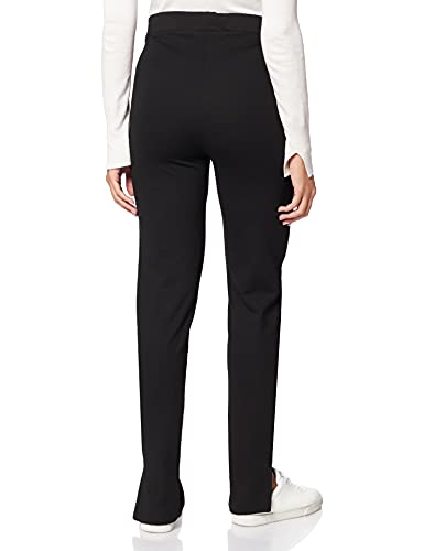 NA-KD Side Slit Jersey Pants Pantalones Informales, Negro, XS para Mujer