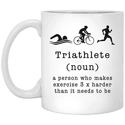 NA Triatleta Té Triatlón Té Triatlón Idea de Regalo Triatleta Idea de Regalo de cumpleaños Manténgase en Forma Atleta Deportivo Him Her White mug 01_WM882 MUG 15oz