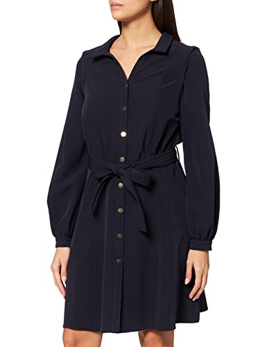 Naf Naf LAMARINETTE R1 Vestido, Azul Marino, 38 para Mujer