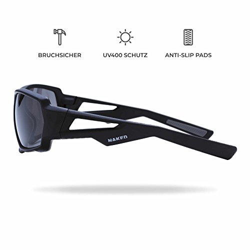 NAKED Optics Sports Sunglasses (Fullframe Black/Lens Black)