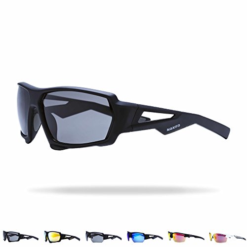 NAKED Optics Sports Sunglasses (Fullframe Black/Lens Black)