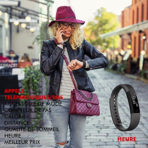 NAKOSITE SB2433 Reloj inteligente mujer hombre Smartwatch Pulsera actividad relojes Inteligentes deportivo, Podometro Contador de Pasos, Calorías, Sueño,Distancia, Android 5.0 o IOS 8.0 y posteriors