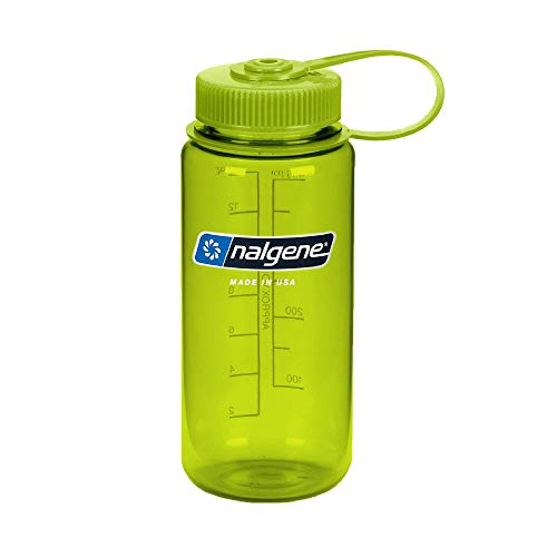 Nalgene BIDON 0,5 Boca Ancha Botella Fitness y Ejercicio, Adultos Unisex, Verde (Green), Talla Única