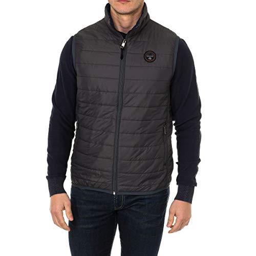 Napapijri Acalmar Vest 3 Chaqueta, Gris (Volcano H741), Medium para Hombre