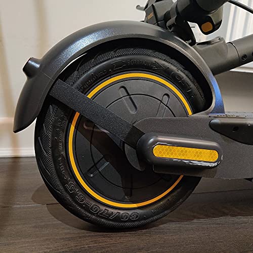 Natcoo - Soporte de Metal para Guardabarros Trasero para Ninebot MAX G30, Scooter-Accesorios de Repuesto (Negro)