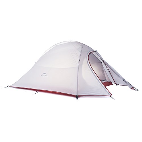 Naturehike Tienda de campaña Cloud Up 2 Persona Tienda de Trekking Ultraligero Impermeable(20D Grey)