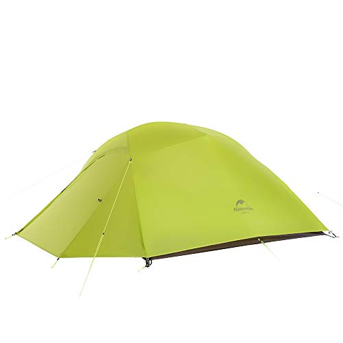 Naturehike Tienda de campaña Cloud Up 2 Persona Tienda de Trekking Ultraligero Impermeable(20D Verde Claro)