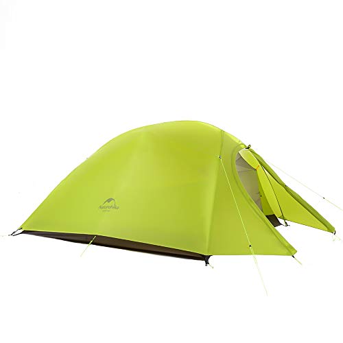 Naturehike Tienda de campaña Cloud Up 2 Persona Tienda de Trekking Ultraligero Impermeable(20D Verde Claro)