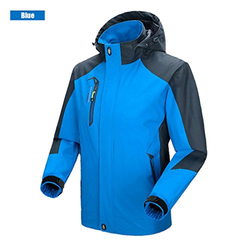 Naudamp Chaqueta Impermeable al Aire Libre para Hombres Ligero Softshell Rain Coat Escalada Senderismo Ropa Montaña Multi-Bolsillos Rompevientos