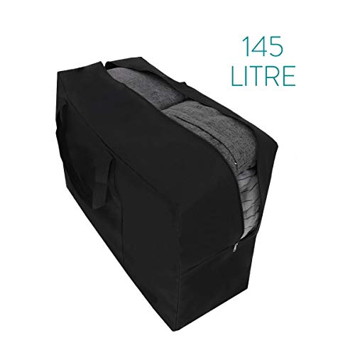 Navaris Bolsa de Almacenamiento XXL de 145 litros - Bolsa para edredones Almohadas Ropa Juguetes Alimentos - Ideal para Transportar Objetos Pesados