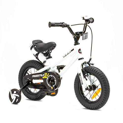 NB Parts - Bicicleta infantil para niños y niñas, BMX, a partir de 3 años, 12 pulgadas / 16 pulgadas, color Blanco, tamaño 12