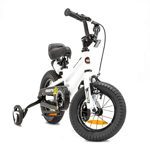 NB Parts - Bicicleta infantil para niños y niñas, BMX, a partir de 3 años, 12 pulgadas / 16 pulgadas, color Blanco, tamaño 12
