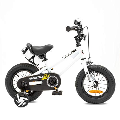 NB Parts - Bicicleta infantil para niños y niñas, BMX, a partir de 3 años, 12 pulgadas / 16 pulgadas, color Blanco, tamaño 12