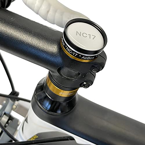 NC-17 4112 Connect AirBox Mount | Soporte antirrobo para Bicicleta para Apple AirTag | Solo para Bicicletas con Auriculares A, Color Negro, tamaño Universal