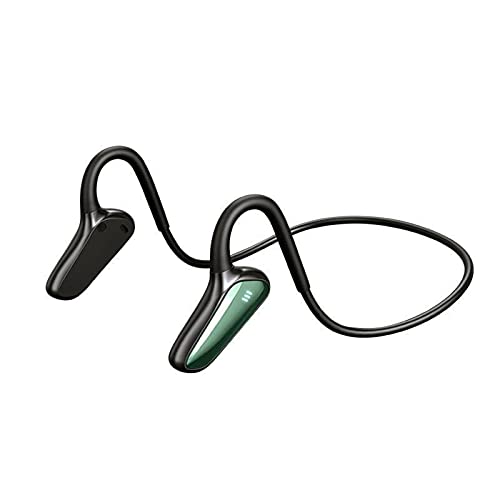NC 20 Hours of Continuous Playback of Non-in-Ear Bone Conduction Games Voice-Activated Subwoofer Bluetooth 5.0 Wireless Stereo Call Music Titanium Alloy Memory Skeleton Sports Waterproof Headphones