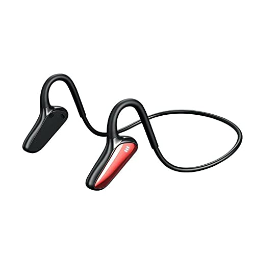 NC 20 Hours of Continuous Playback of Non-in-Ear Bone Conduction Games Voice-Activated Subwoofer Bluetooth 5.0 Wireless Stereo Call Music Titanium Alloy Memory Skeleton Sports Waterproof Headphones