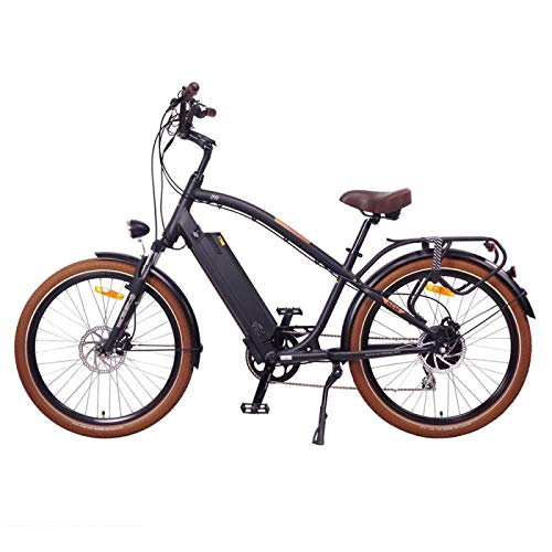 NCM Miami 26" Bicicleta eléctrica Cruiser Retro E-Bike 48V Batería 16Ah 768Wh Negro