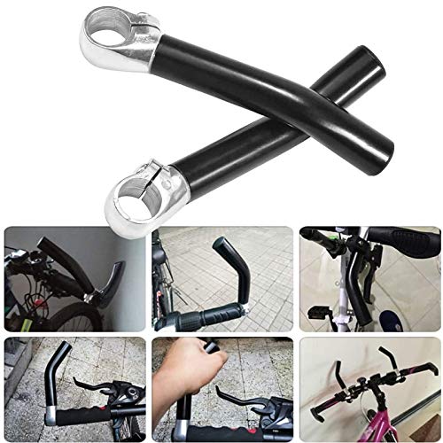 Negros Bicicleta Montaña Puños Seguridad Antideslizantes Ergonómico Aleación Aluminio Mountain Bike Puños Del Manillar Accesorios Repuesto Bicicletas Manillar Carretera Para Bicicletas 1 Par