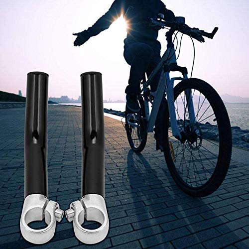 Negros Bicicleta Montaña Puños Seguridad Antideslizantes Ergonómico Aleación Aluminio Mountain Bike Puños Del Manillar Accesorios Repuesto Bicicletas Manillar Carretera Para Bicicletas 1 Par