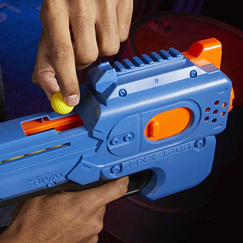 Nerf Rival Charger MXX-1200-Juego de Bolas de Espuma (1 Unidad), Color Azul (Hasbro E8449FR0)