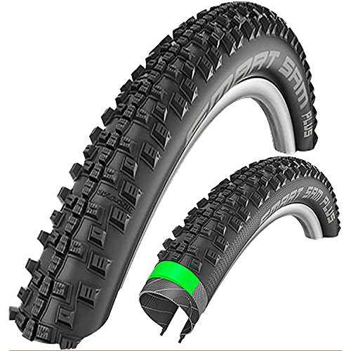 Neumático Schwalbe Unisex Smart Sam Plus Greenguard Snakeskin, negro, tamaño 26 x 2.25