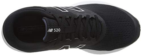 New Balance 520v7, Zapatillas para Correr Hombre, Black/White, 40 EU