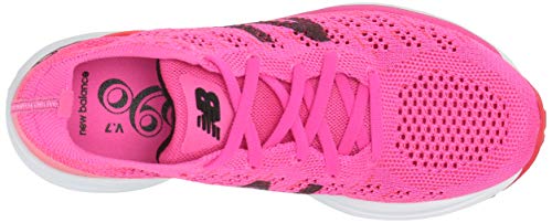 New Balance 890 V7 Neutralschuh Damen-Pink, Weiß, Zapatillas de Running Calzado Neutro Mujer, 37 EU