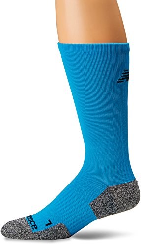 New Balance Calcetines unisex acolchados para correr, 1 par de calcetines, Unisex, Calcetines, N545-1-WEB, azul/gris, Medium
