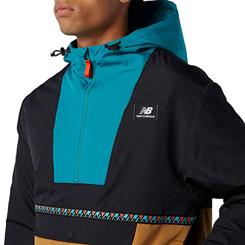 New Balance Chaqueta Anorak para hombre Athletics Terrain, Hombre, Total Classics Anorak, MJ03514, Ropa de trabajo., S